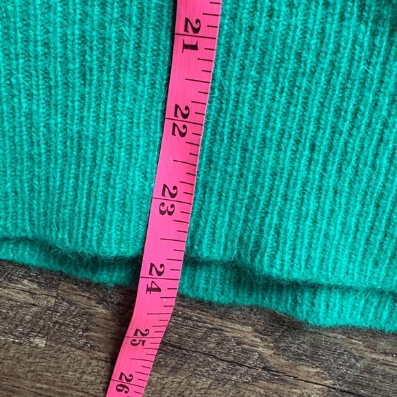 PRINCESS BOUTIQUES 1970s green sweater butterfly bedazzled lambswool angora EUC - Picture 9 of 12